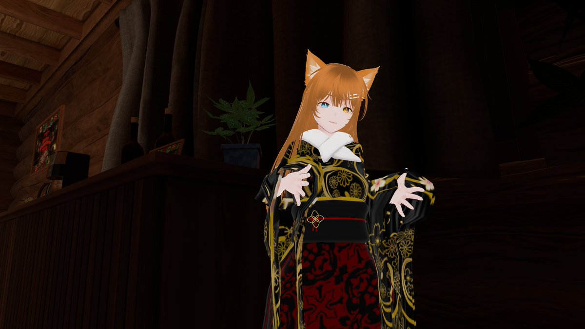 KAI_SHIMOTSUKI's tweet photo. #VRChat #わんQuality #暴れウサギ #ʚMuffinɞ #tokinobox #おしるこうどん屋 #いりこめのおどうぐばこ #KTNK #ららるーのアトリエ 
この前相方さん @NekoyamaWanko  とVRCにIN。

1枚目：おそろ！
2枚目：シャロちゃん @Charlotte_7948  が来てくれた♪
3枚目：二人でなでちゃう♡
4枚目：鯨と夜空 https://t.co/EL3KiRGgI1