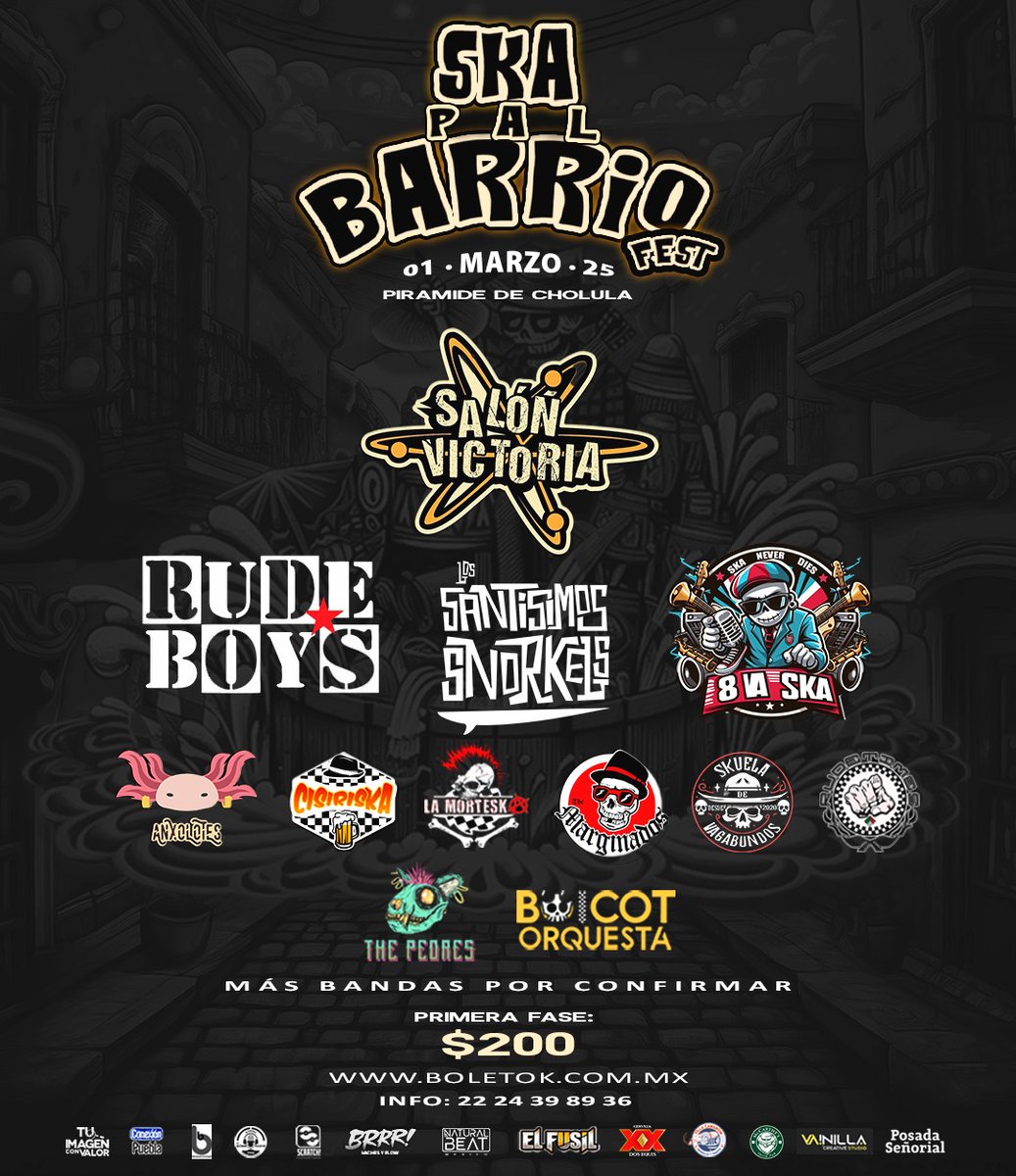 CHOLULA PUEBLA 💥🎶👇🏻
#RUDEBOYS #SKA #skapalbarrio