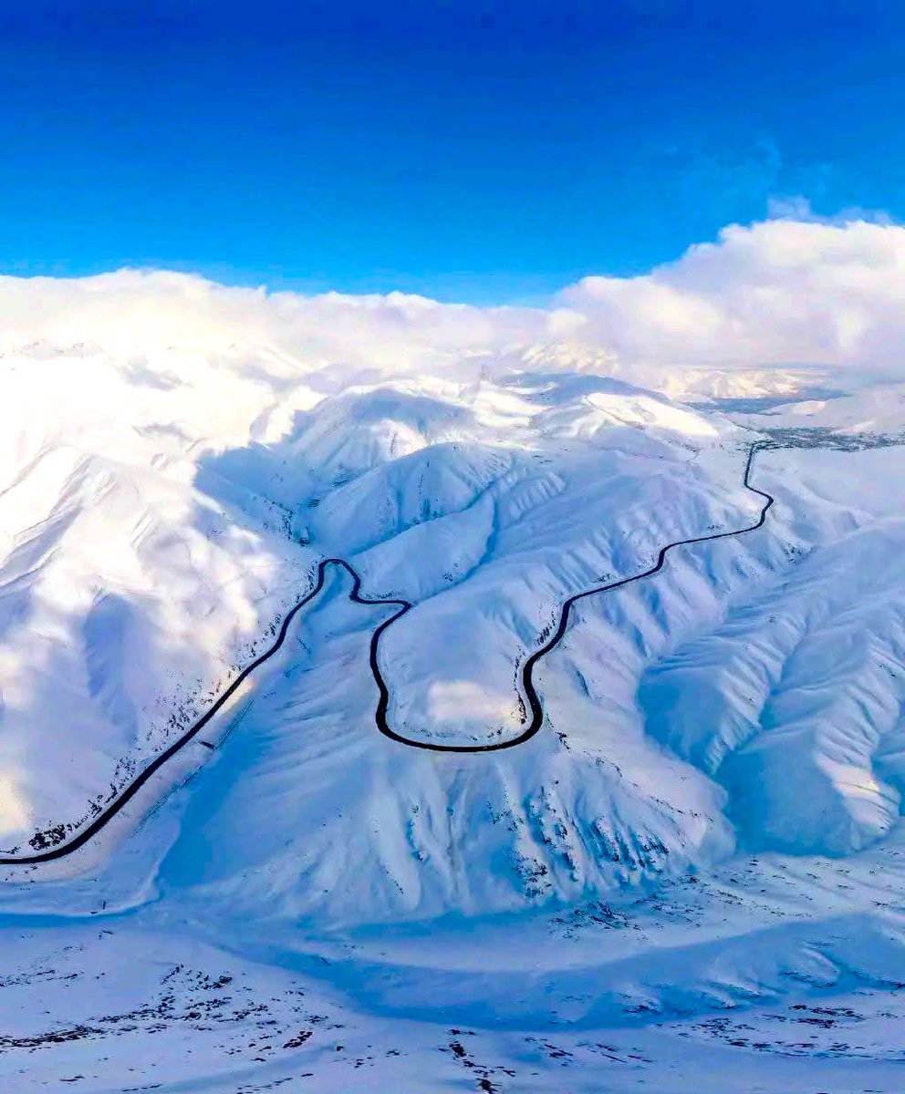 A winter view of Hajigak in Bamyan province.