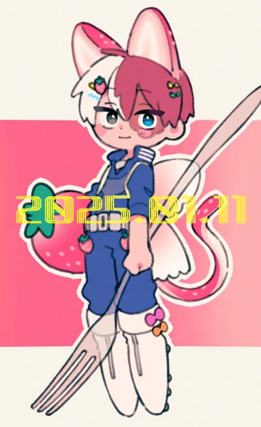 今年はばくとどグッズだしたいな～って印刷所巡りしてたら11日が終わってしまいました。ちこくしてごめんね。いちごしょ～とです。 #轟焦凍生誕祭2025 