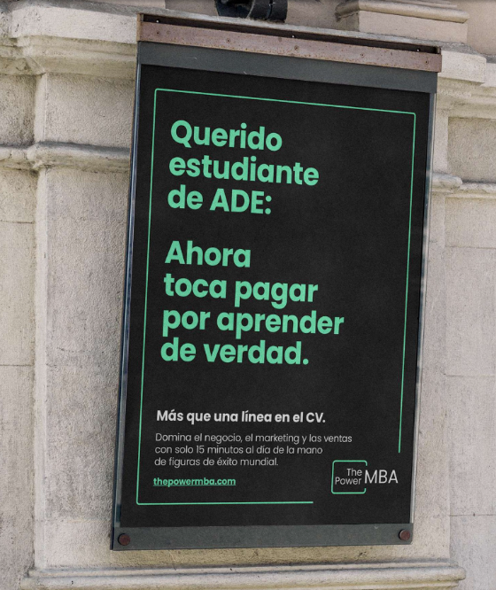 PutosModernos_'s tweet photo. Aquí nuestra última campaña para thePower, el master que que nació para democratizar la educación, y en el que +200.000 alumnos de todo tipo (jóvenes, directivos, empresarios, emprendedores…) aprenden de directivos de éxito de talla mundial. https://t.co/BA1TE8gq3e