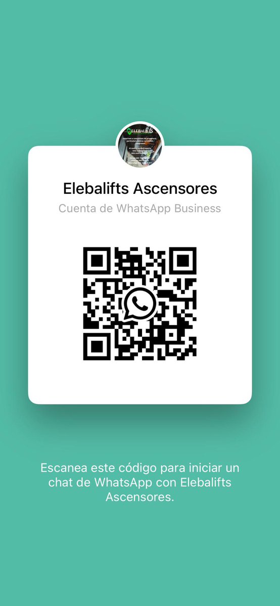Elebalifts's tweet photo. Si necesitas más información contacta con nosotros en nuestro WhatsApp. https://t.co/ULKjDrCJgz