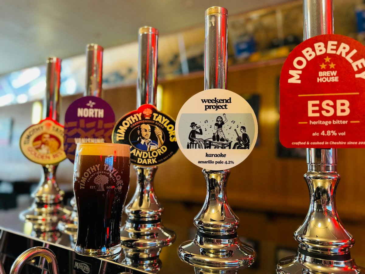 Piccadilly Tap (@piccadillytap) on Twitter photo Saturday sesh underway...
<a href="/TimothyTaylors/">Timothy Taylor's Brewery</a> Golden Best
<a href="/NorthBrewCo/">North Brewing Co</a> Vanishing Point
<a href="/TimothyTaylors/">Timothy Taylor's Brewery</a> Landlord Dark
Weekend Project Karaoke
<a href="/MBHbeer/">MBH beer</a> ESB
#CASKISKING Saturday sesh underway...
<a href="/TimothyTaylors/">Timothy Taylor's Brewery</a> Golden Best
<a href="/NorthBrewCo/">North Brewing Co</a> Vanishing Point
<a href="/TimothyTaylors/">Timothy Taylor's Brewery</a> Landlord Dark
Weekend Project Karaoke
<a href="/MBHbeer/">MBH beer</a> ESB
#CASKISKING