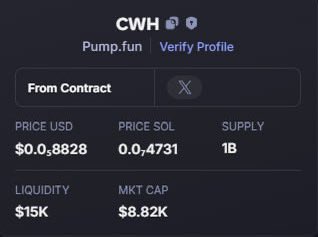 IronMuskz's tweet photo. 📌 HOT ALPHA
$CWH 💰 MC: 8.8  K  
✅ Contract: https://t.co/LHGgf9GcIP
⚡️ Chain: $SOL 
✈️ Telegram: https://t.co/LHGgf9GcIP

🔥 Comment below if you��re in! Let’s moon together 🌕
#Solana #Bitcoin #Ethereum #Tether #HODL #DEGENS #MOON #ALPHA #FOMO #AILOLI #FAP #TWERK #JUJU #JEW https://t.co/o3GxloYDKI