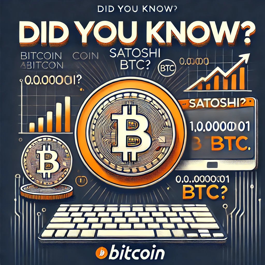 ChainLitics's tweet photo. 𝐃𝐢𝐝 𝐲𝐨𝐮 𝐤𝐧𝐨𝐰?

Bitcoin's smallest unit is called a "Satoshi," equal to 0.00000001 BTC. Perfect for microtransactions! 💰

#Bitcoin #Satoshi #CryptoEducation #Blockchain #DidYouKnow #BTC https://t.co/Dji8xK4Bgw