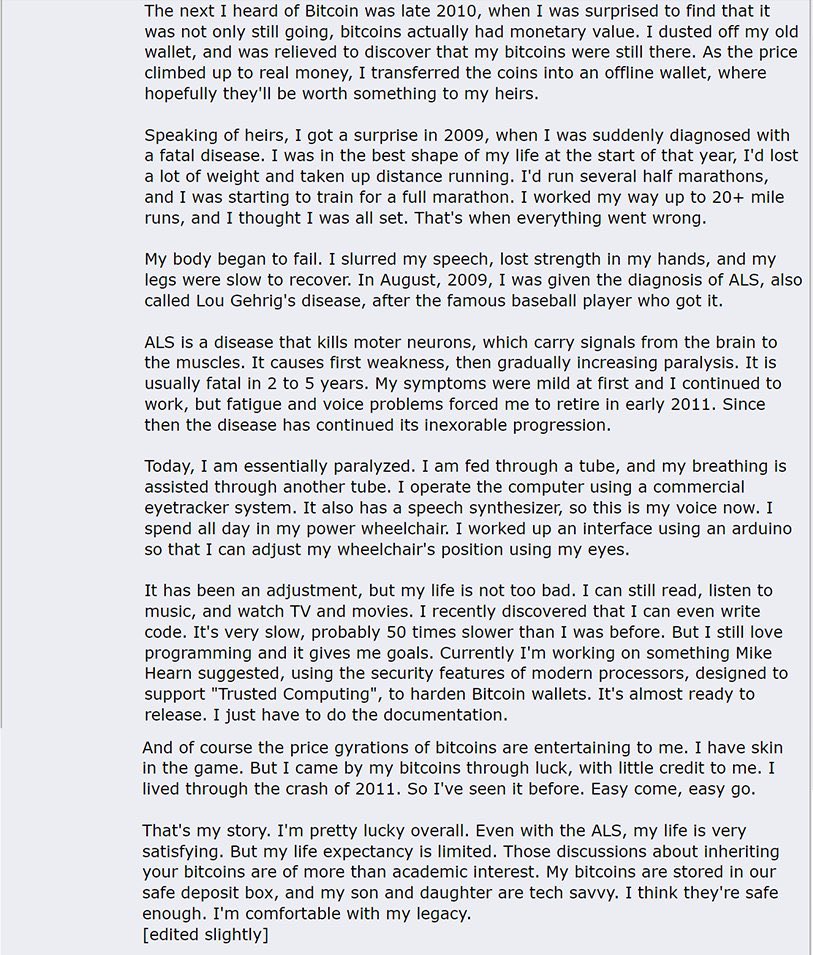 DocumentingBTC's tweet image. On January 11, 2009, the first Bitcoin transaction was sent to Hal Finney from Satoshi Nakamoto, officially creating a peer-to-peer network.

Satoshi Nakamoto 🖥️ --- ₿ ---&amp;gt; 🖥️ Hal Finney

Read @halfin’s inspiring story about the moment 👇