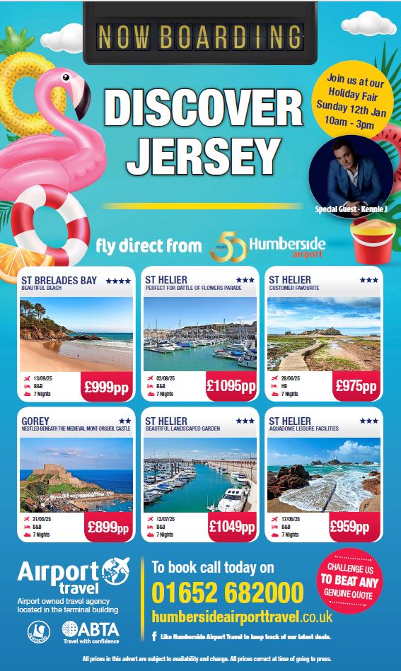 Fantastic offers for Jersey 2025 
Direct from Humberside with Premier Holidays Limited ⛱️ ☀️ ✈️

#jersey #humbersideairport #holidayfair

humbersideairport.com/news/
