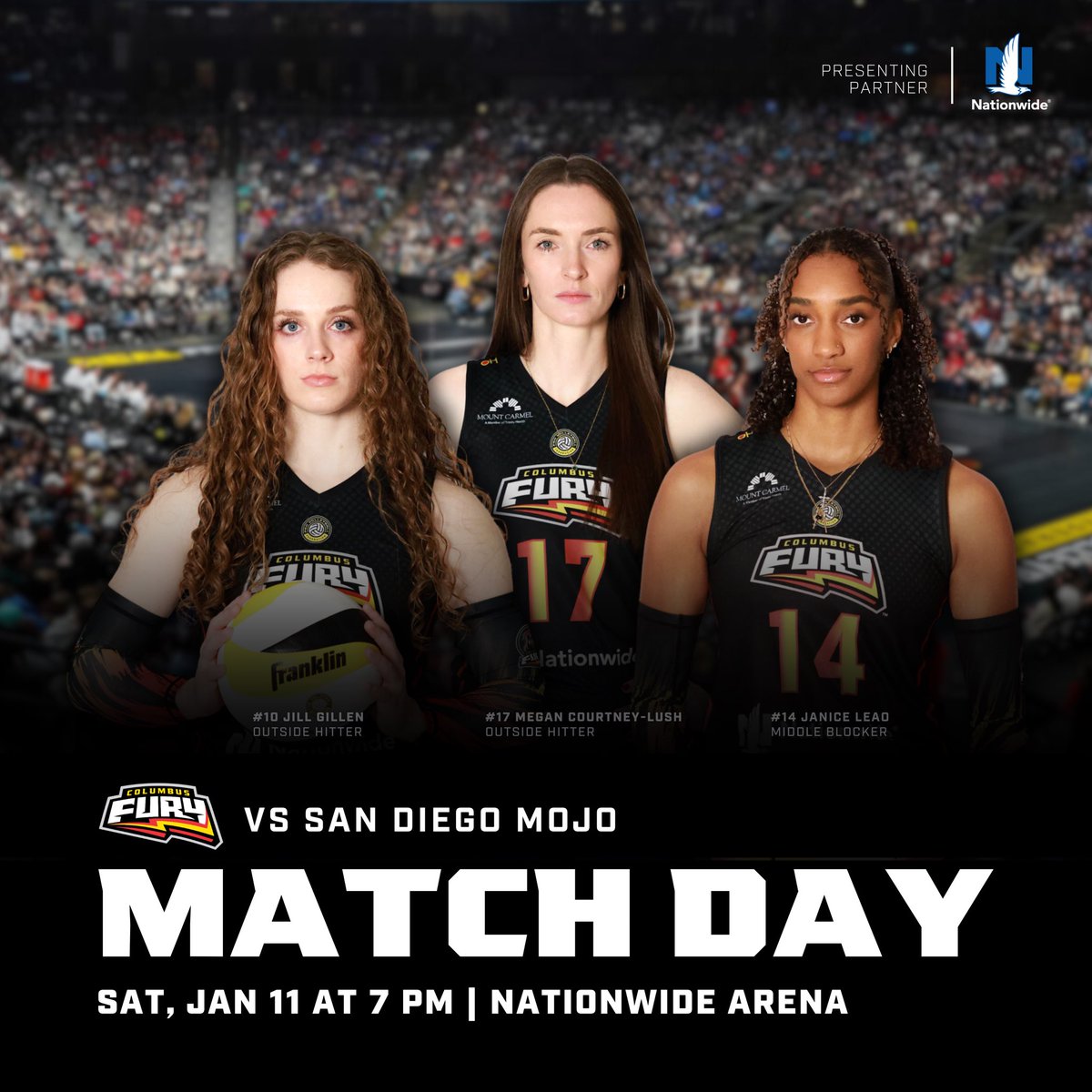 Columbus Fury (@columbusfury) on Twitter photo It’s Match Day!
Join us tonight at 7:00PM as we take on the San Diego Mojo at Nationwide Arena to kick off the 2025 season!
Purchase Opening Night tickets here: shorturl.at/Blpdm
Presented by: <a href="/Nationwide/">Nationwide</a>
#ColumbusFury #UnleashTheFury #FollowTheFury #ProVolleyball It’s Match Day!
Join us tonight at 7:00PM as we take on the San Diego Mojo at Nationwide Arena to kick off the 2025 season!
Purchase Opening Night tickets here: shorturl.at/Blpdm
Presented by: <a href="/Nationwide/">Nationwide</a>
#ColumbusFury #UnleashTheFury #FollowTheFury #ProVolleyball