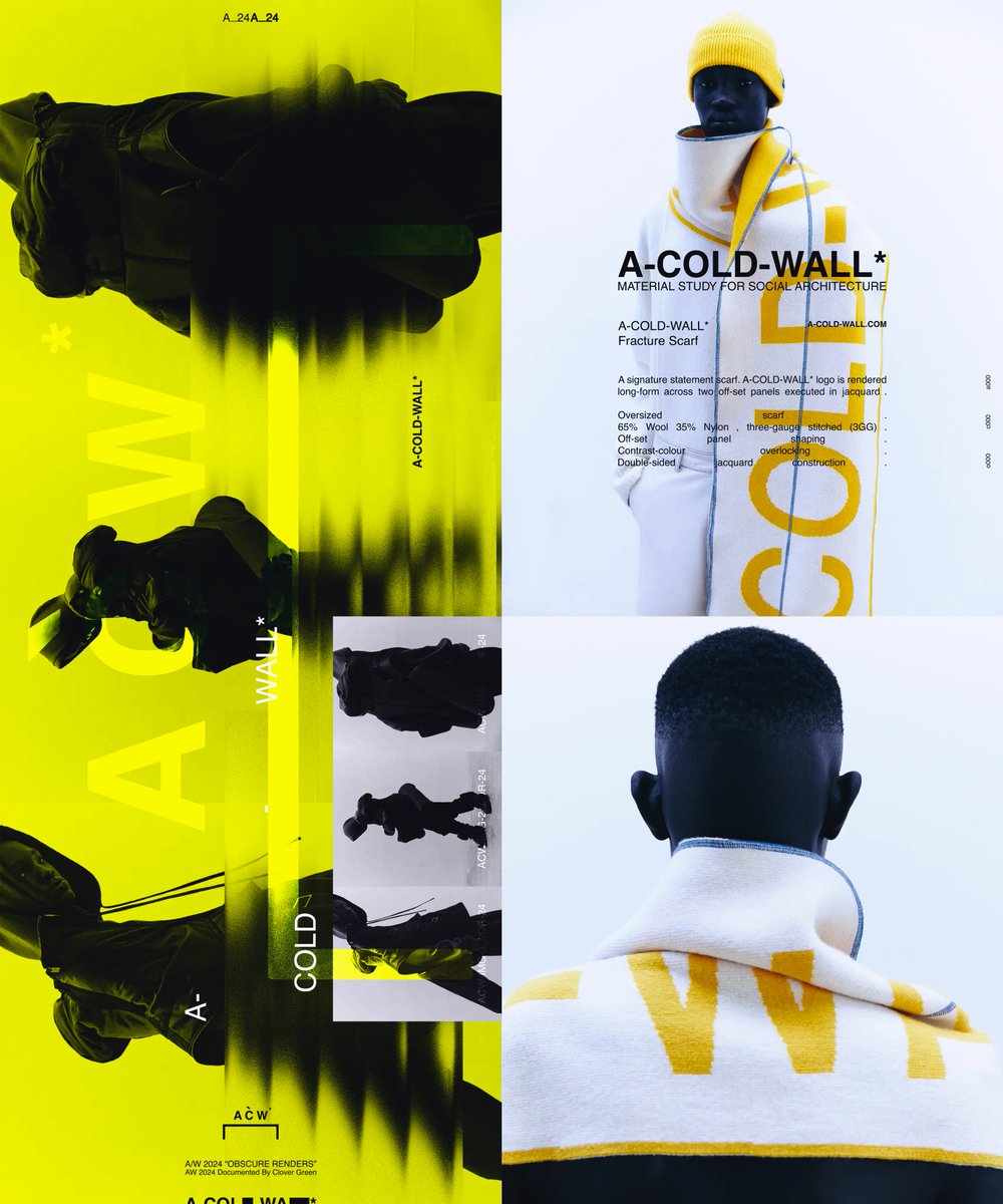PeytonPRJCT's tweet photo. A-COLD-WALL* Fracture Scarf https://t.co/TcfwVlDAIZ