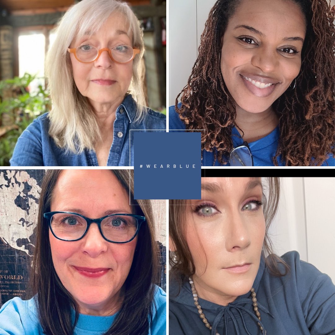AramintaFreedom's tweet photo. #WearBlueDay for Human Trafficking Awareness https://t.co/G4GAdKaaNa