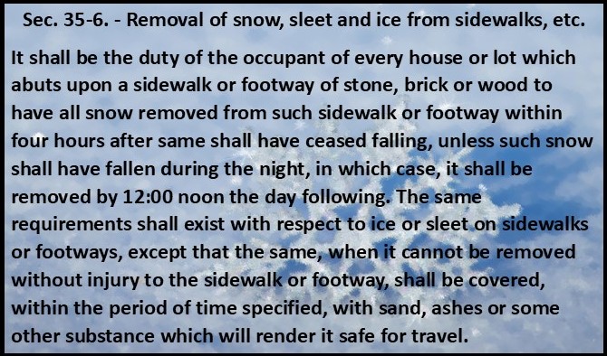 Lynchburg has done GREAT job removing snow/ice from roadways after two storms this week. But snow/ice was not removed from sidewalk in front of LCS building for Tuesday night board meeting. Very slippery. City has sidewalk-clearing ordinance for us ordinary folks. <a href="/lynchburggov/">City of Lynchburg</a>