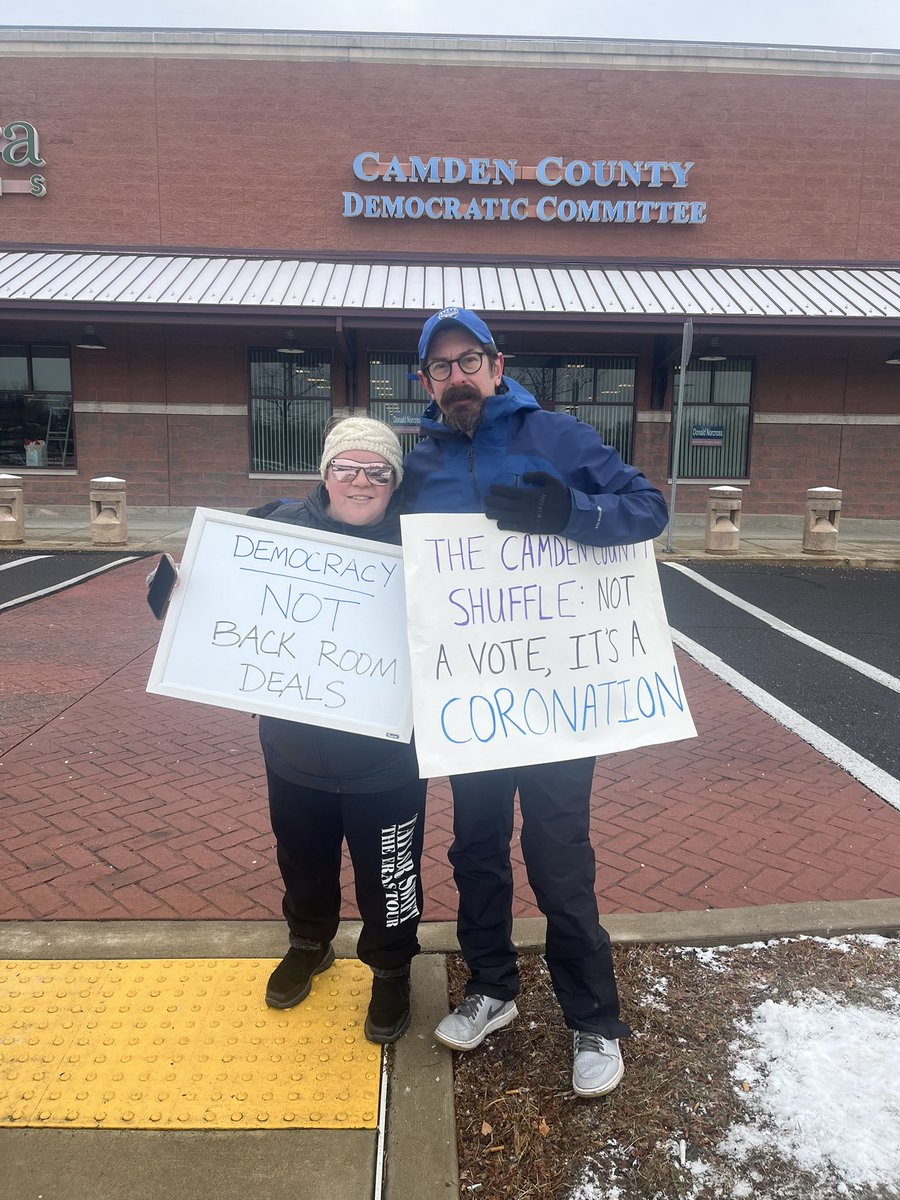 The_Hollowayb's tweet photo. Standing up for real democracy in Camden County. No more backroom deals. No more coronations. It’s time to put power back in the hands of the people. #DemocracyNotDeals #CamdenCounty #LD6 #PeopleOverBosses #DemocratsForChange https://t.co/LbzKciPLq3