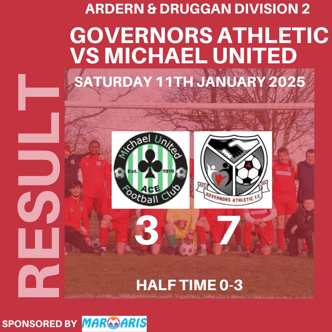 GovernorsAFC's tweet photo. RESULT 

@MichaelUnitedFC 3-7 First Team (HT 0-3)

Goals: David Kaye⚽️⚽️⚽️
Fabio Capitao⚽️
Josh Dunn⚽️
Tola Okunola⚽️ (Pen)
Santi Caixeiro⚽️

Great performance for majority of the game with a couple cheap goals but lads bounced back well 👏🏻

🔴⚪️#UTG https://t.co/zoxyILE5hd