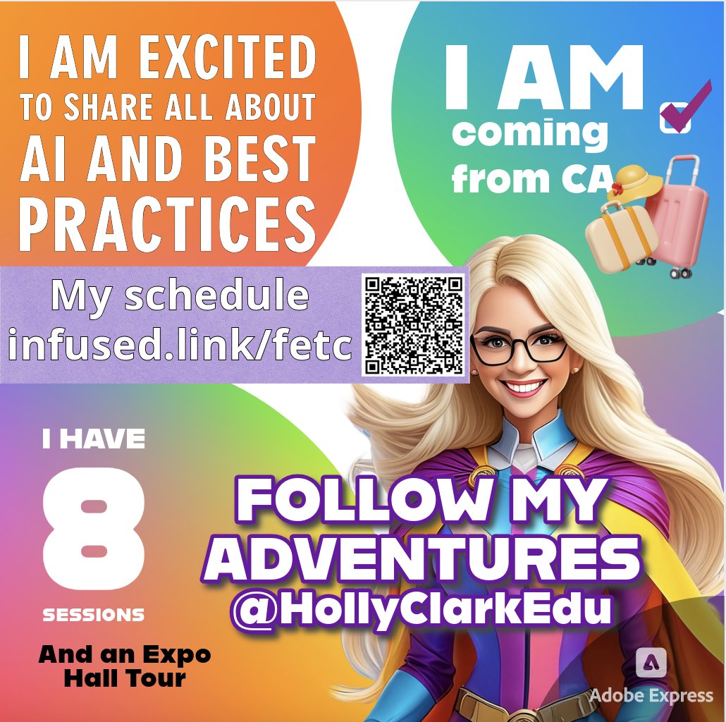 ✨ Only 4 days left! ✨

Get ready to join us at #FETC for some truly thoughtful and transformative learning experiences! 🚀💡

Check out my sessions here — I’d love to connect, collaborate, and dig in with you. Let’s make it unforgettable! 🙌🎉
infused.link/fetc