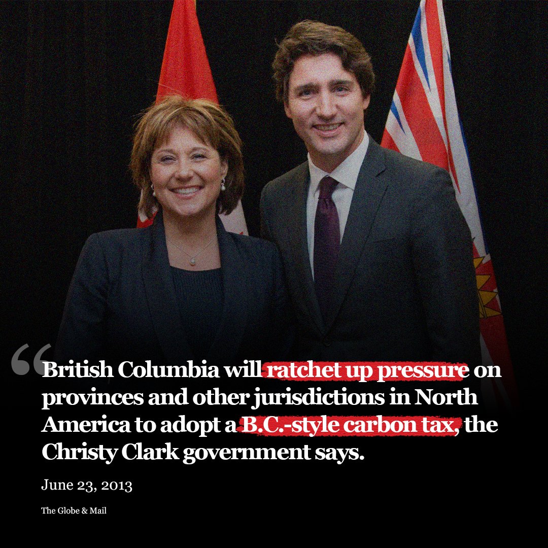 Carbon Tax Clark was pushing the carbon tax on gas, heat &amp; groceries before Trudeau was even elected!

Driving up costs for British Columbians. 

Just. Like. Justin.