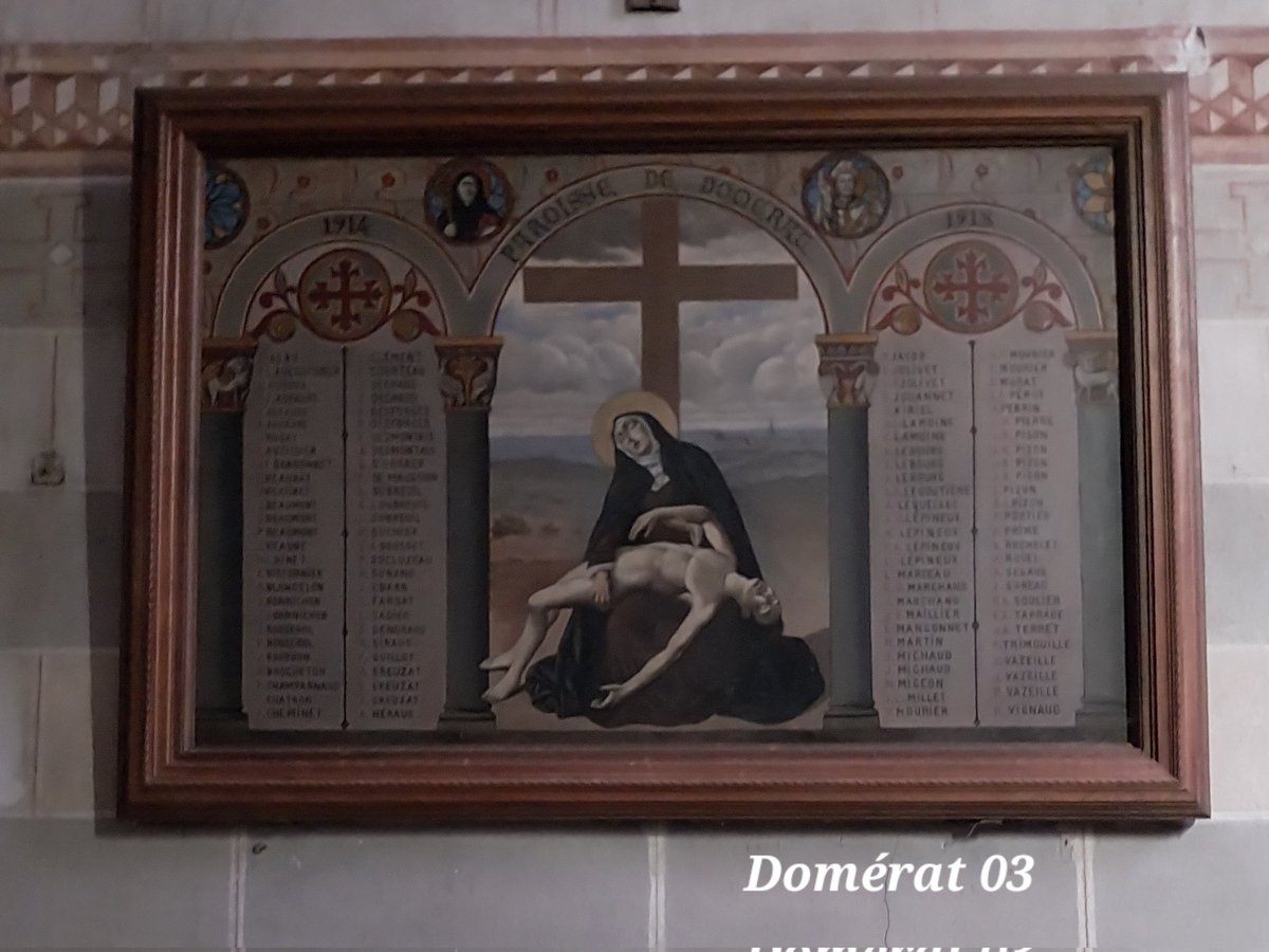 Martine CONORD (@martineconord) on Twitter photo Mémorial église Notre-Dame Domérat <a href="/Allierdpt/">Allier Département</a>
Tableau (M. VIGNIER -1924)
#Devoirdemémoire
<a href="/MonuMorts/">LE PATRIMOINE MÉMORIEL DES GUERRES</a> <a href="/03_dmd/">Délégation Militaire Départementale 03</a> <a href="/LaCleLaCleLaCle/">La Clé</a> <a href="/MDHDefense/">Mémoire des hommes</a> <a href="/MG_1962_73/">Michel GUIDI 🇫🇷</a> <a href="/GustaveFortier/">Gustave Fortier</a>
<a href="/1er2emeGM/">m</a> <a href="/1J1Poilu/">1 Jour - 1 Poilu</a> <a href="/PaMemorial/">Dave Dykes</a> <a href="/GustaveFortier/">Gustave Fortier</a> Mémorial église Notre-Dame Domérat <a href="/Allierdpt/">Allier Département</a>
Tableau (M. VIGNIER -1924)
#Devoirdemémoire
<a href="/MonuMorts/">LE PATRIMOINE MÉMORIEL DES GUERRES</a> <a href="/03_dmd/">Délégation Militaire Départementale 03</a> <a href="/LaCleLaCleLaCle/">La Clé</a> <a href="/MDHDefense/">Mémoire des hommes</a> <a href="/MG_1962_73/">Michel GUIDI 🇫🇷</a> <a href="/GustaveFortier/">Gustave Fortier</a>
<a href="/1er2emeGM/">m</a> <a href="/1J1Poilu/">1 Jour - 1 Poilu</a> <a href="/PaMemorial/">Dave Dykes</a> <a href="/GustaveFortier/">Gustave Fortier</a>