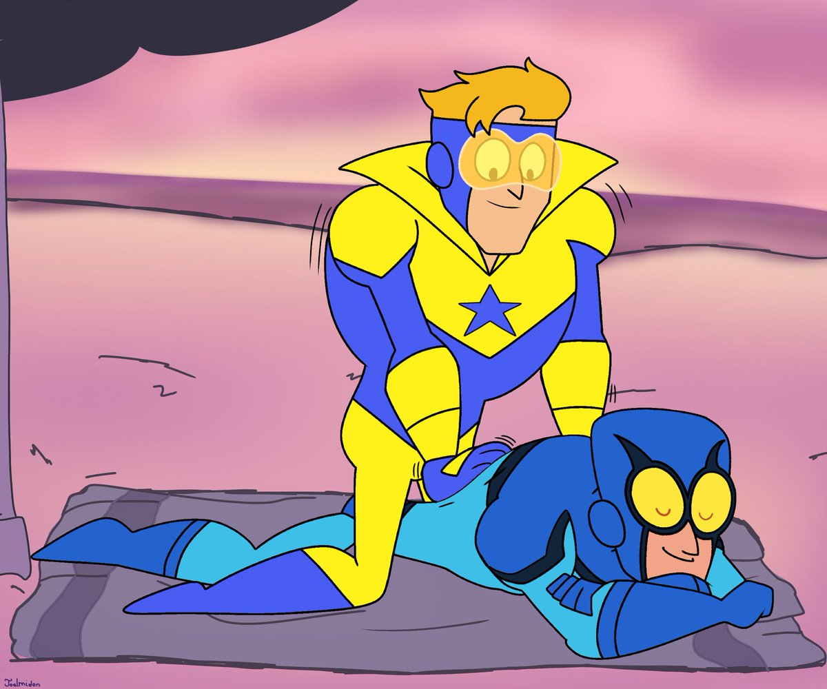 Joalmidon's tweet photo. Beach day!
(Commission for @Ghost_profile2 )
.
.
.
#bluebeetle #tedkord #boostergold #michaeljoncarter #boostle #nsfw #nsfwart #gay https://t.co/xbAkS0kIFN