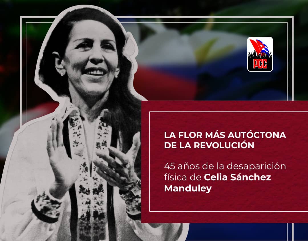 El 11 de enero de 1980 falleció Celia Sánchez Manduley, mujer imprescindible en la historia de Cuba, figura emblemática de la Revolución. Primera mujer que ocupó la posición de soldado combatiente en las filas del Ejército Rebelde.
#LaHabanaViveEnMí
