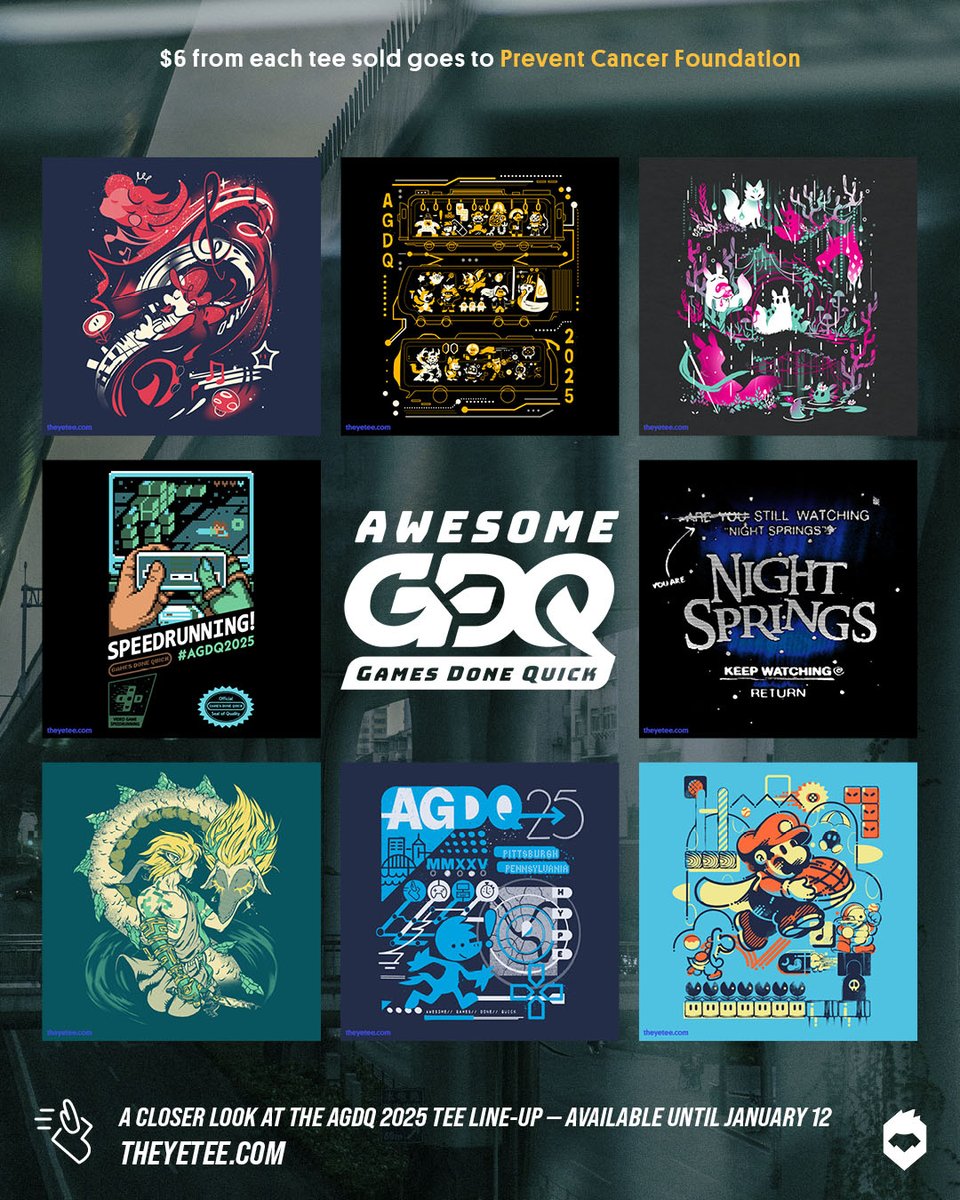 Nothing guides a speedrunner quite like a mother's love! Designed by @DzoHo as part of #AGDQ2025! $6 from each tee sold goes to @preventcancer https://t.co/Bj6qFOGKSl 