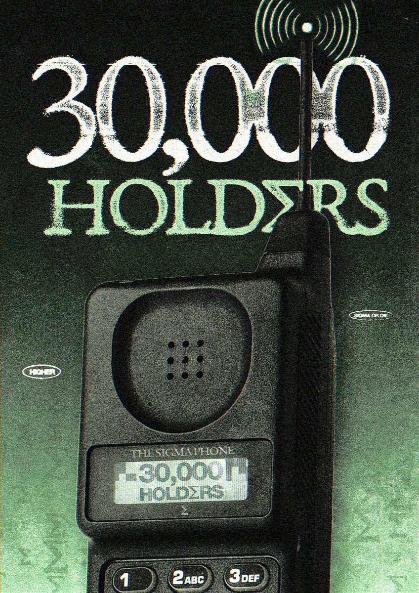 SigmaOnSol69's tweet image. 30,000 HOLDΣRS STRONG 💪