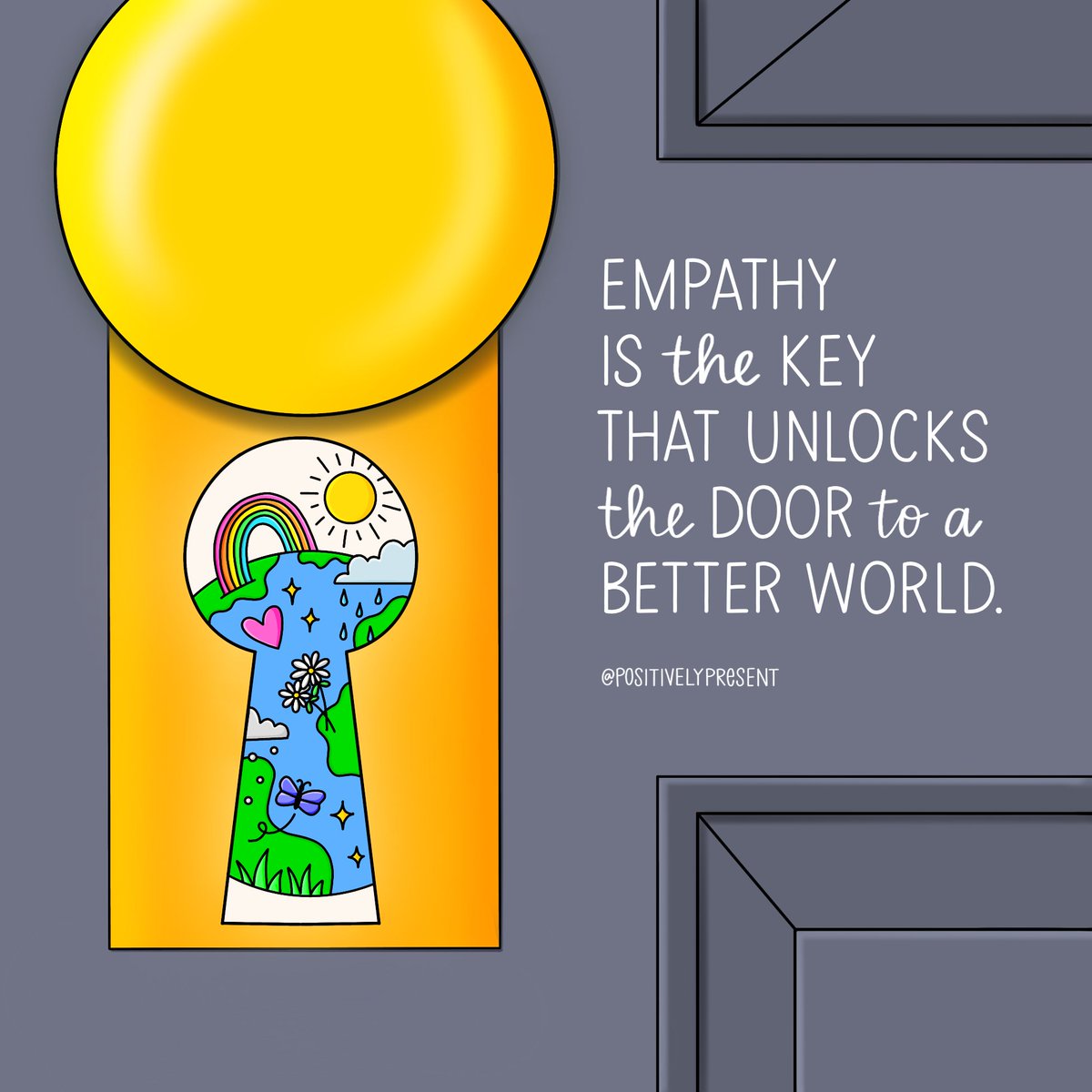 positivepresent's tweet photo. Empathy is the key. 🗝️ https://t.co/M9vXnG4onn