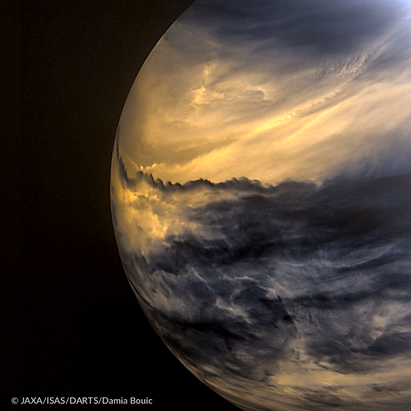 THE CLEAREST IMAGE OF VENUS EVER TAKEN BY JAPAN'S AKATSUKI SPACECRAFT