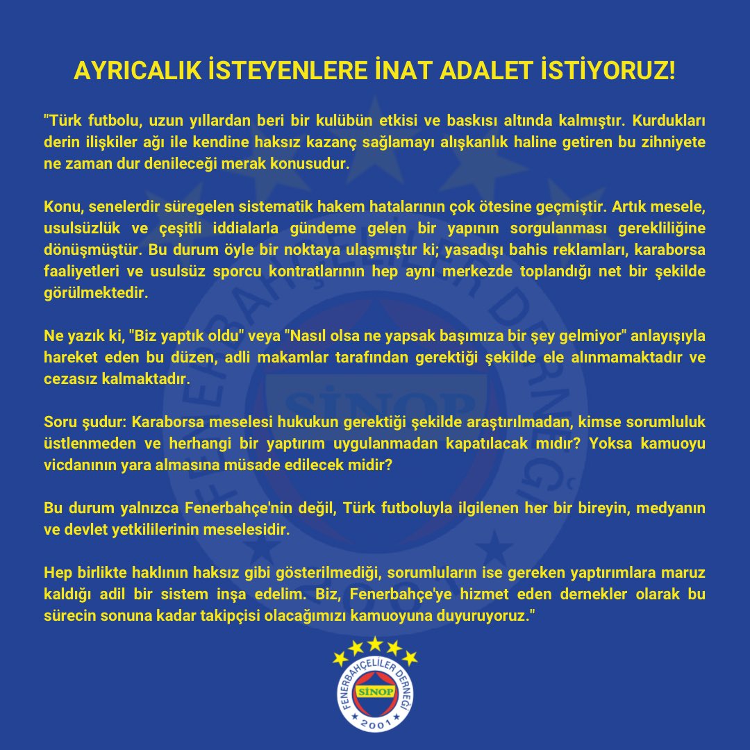 Ayrıcalık İsteyenlere İnat Adalet İstiyoruz!

sozcu.com.tr/ali-koc-gundem