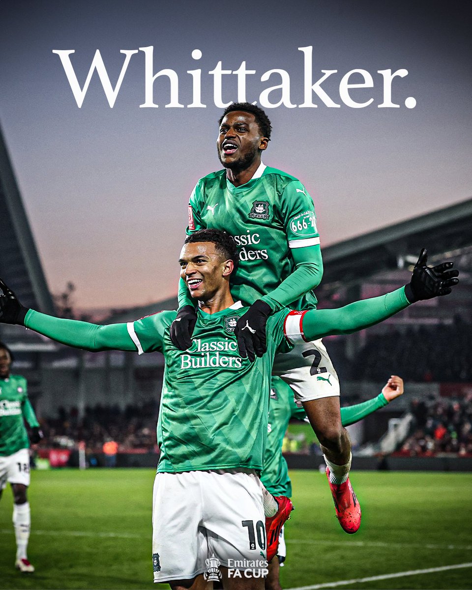 Emirates FA Cup (@emiratesfacup) on Twitter photo T̶h̶e̶ G̶t̶e̶c̶h̶ The Theatre of Greens 🟢
Morgan Whittaker's stunning solo strike for <a href="/Argyle/">Plymouth Argyle FC</a> has knocked Premier League side, Brentford, out of the FA Cup!
#EmiratesFACup T̶h̶e̶ G̶t̶e̶c̶h̶ The Theatre of Greens 🟢
Morgan Whittaker's stunning solo strike for <a href="/Argyle/">Plymouth Argyle FC</a> has knocked Premier League side, Brentford, out of the FA Cup!
#EmiratesFACup
