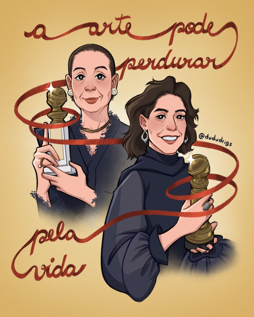 dududrigs's tweet photo. A arte pode perdurar pela vida - Fernanda Torres ✨️

#goldenglobes #fernandatorres #fernandamontenegro #aindaestouaqui #centraldobrasil #cinemanacional #globodeouro #cinema #artBR #BRart https://t.co/jsmQN54rly