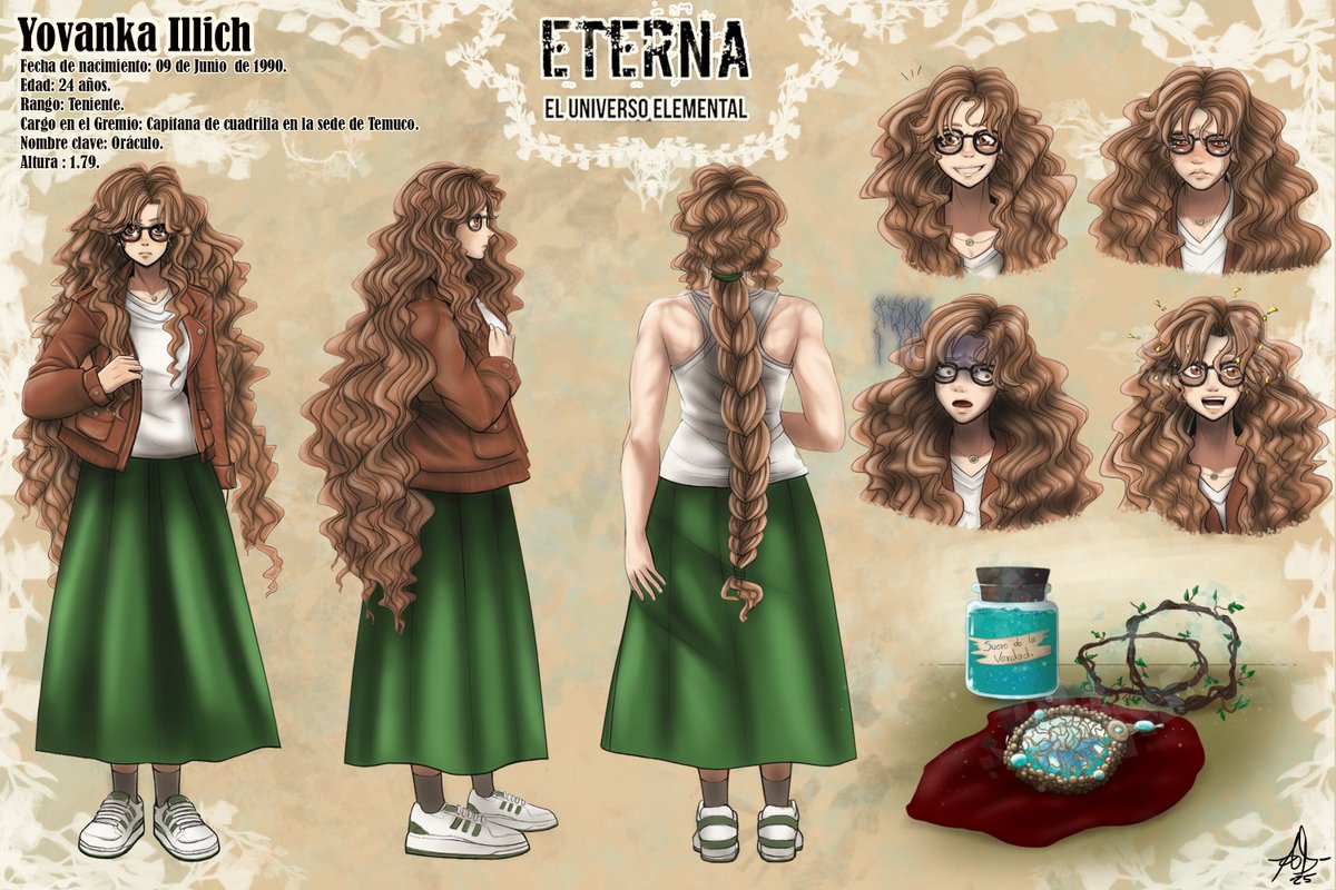 Les traigo este trabajito  que es el mas grande que he tenido hasta el momento, el arte conceptual de Eterna, el universo elemental. 
Son los 6 personajes principales!
PRIMERA PARTE
#eterna #literatura #LiteraturaChilena #anime #hechoenchile #arteconceptual #conceptualart