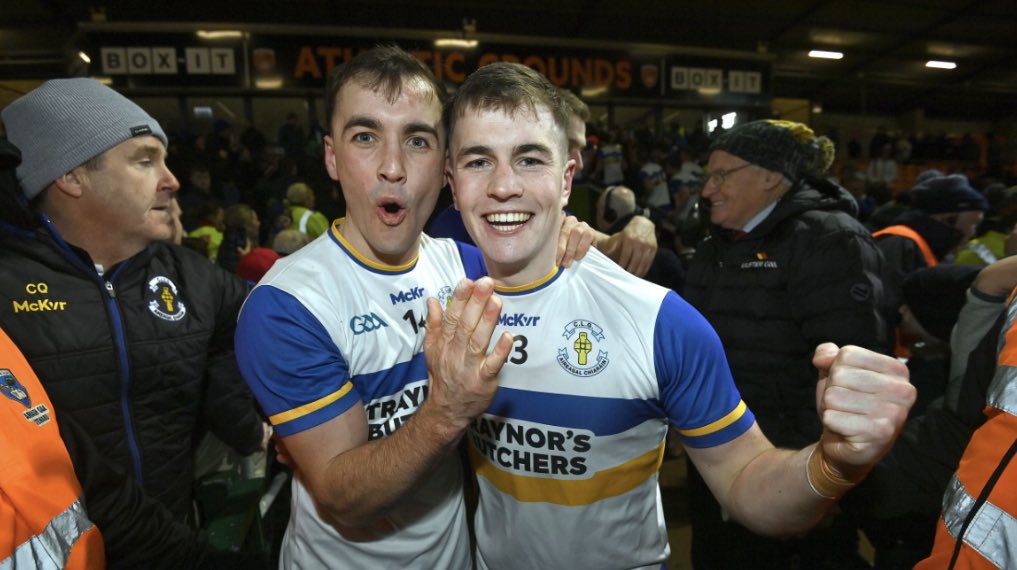 thegaeliccorner's tweet photo. The Canavan's are different class 🔥

Darragh and Ruairi were in unbelievable form today scoring 1-13 between them as they helped Errigal Ciaran reach the All Ireland Club Final. 

What a display, unstoppable in that kind of form https://t.co/nFra09GuS2