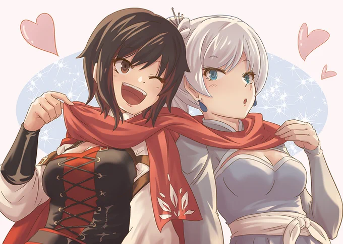Vol6のワイスの赤マフラー#RWBY 
