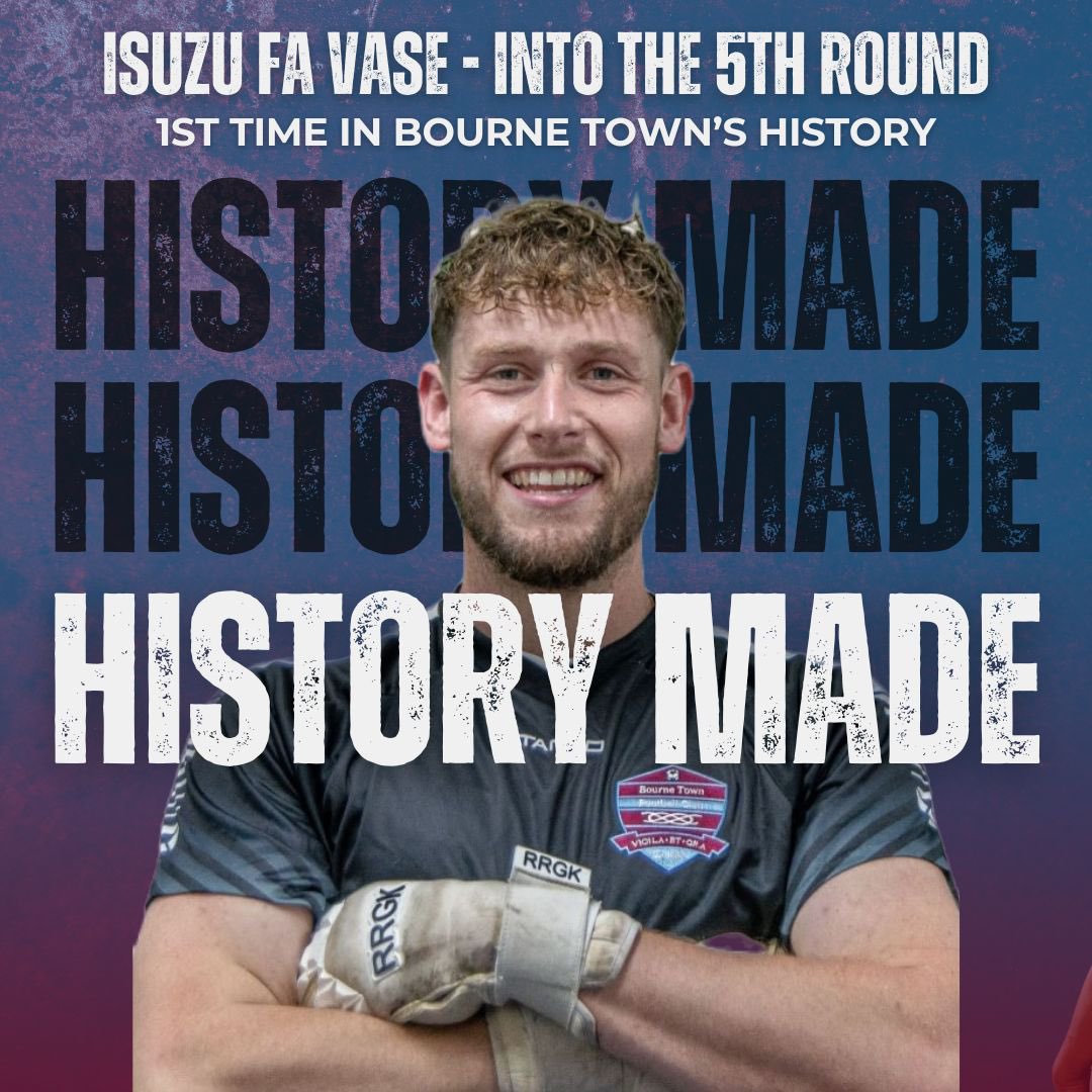 Sam Deakin (@upthewakes) on Twitter photo History made!
<a href="/BourneTownFC/">Bourne Town FC</a> into the FA Vase 5th round for the first time!!
Fantastic away following once again and Sutton United were great hosts and opposition!
#UptheWakes History made!
<a href="/BourneTownFC/">Bourne Town FC</a> into the FA Vase 5th round for the first time!!
Fantastic away following once again and Sutton United were great hosts and opposition!
#UptheWakes
