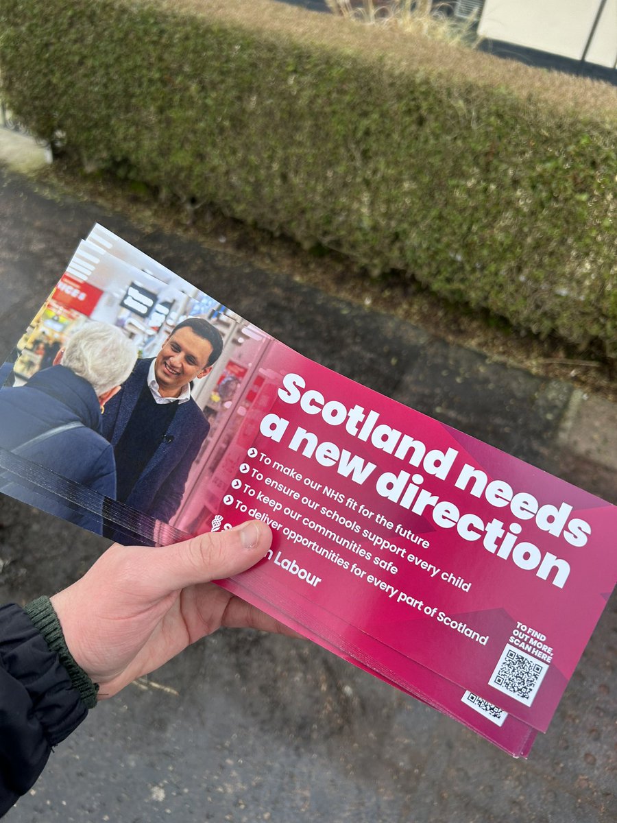 Great to be out talking to voters in Waterside and Harestanes today! 🌹