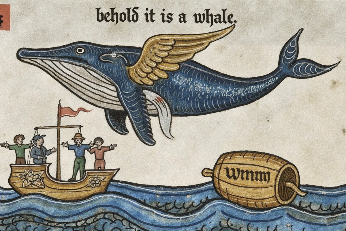 Whale season on $WMM is coming soon 🐋

Hip ye Hop on the Weird Medieval Ship 🚢
forge.medievalmemes.ai

CA: 9pWPUXoZKWNPWyaegPQeR3Kn8aFz9nrGtm5jeAFzpump
#Memes #memecoin1000x #viral #memecoin #SPX6900 $sol $eth $btc $sui $bnb $xrp $doge $avax $trx