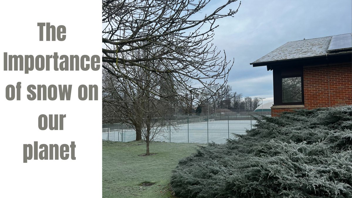 ❄️ Snow plays a crucial role in cooling the planet through the Albedo effect, storing freshwater for ecosystems, insulating plants and animals, and acting as a key indicator of climate change 🌍.

 #UniversityOfReading #ClimateChange #Sustainability #NatureConservation