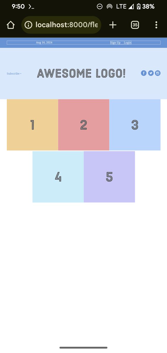LawsonRedeye's tweet image. Day 69 of #100DaysOfGolang
✅ Went deeper into learning how to manipulate child elements inside of a container with flexbox.
✅ Learning and honing my skills with how CSS is used to transform html
✅ Practised with flexboxs and nested elements.
Going harder tomorrow ⚡
