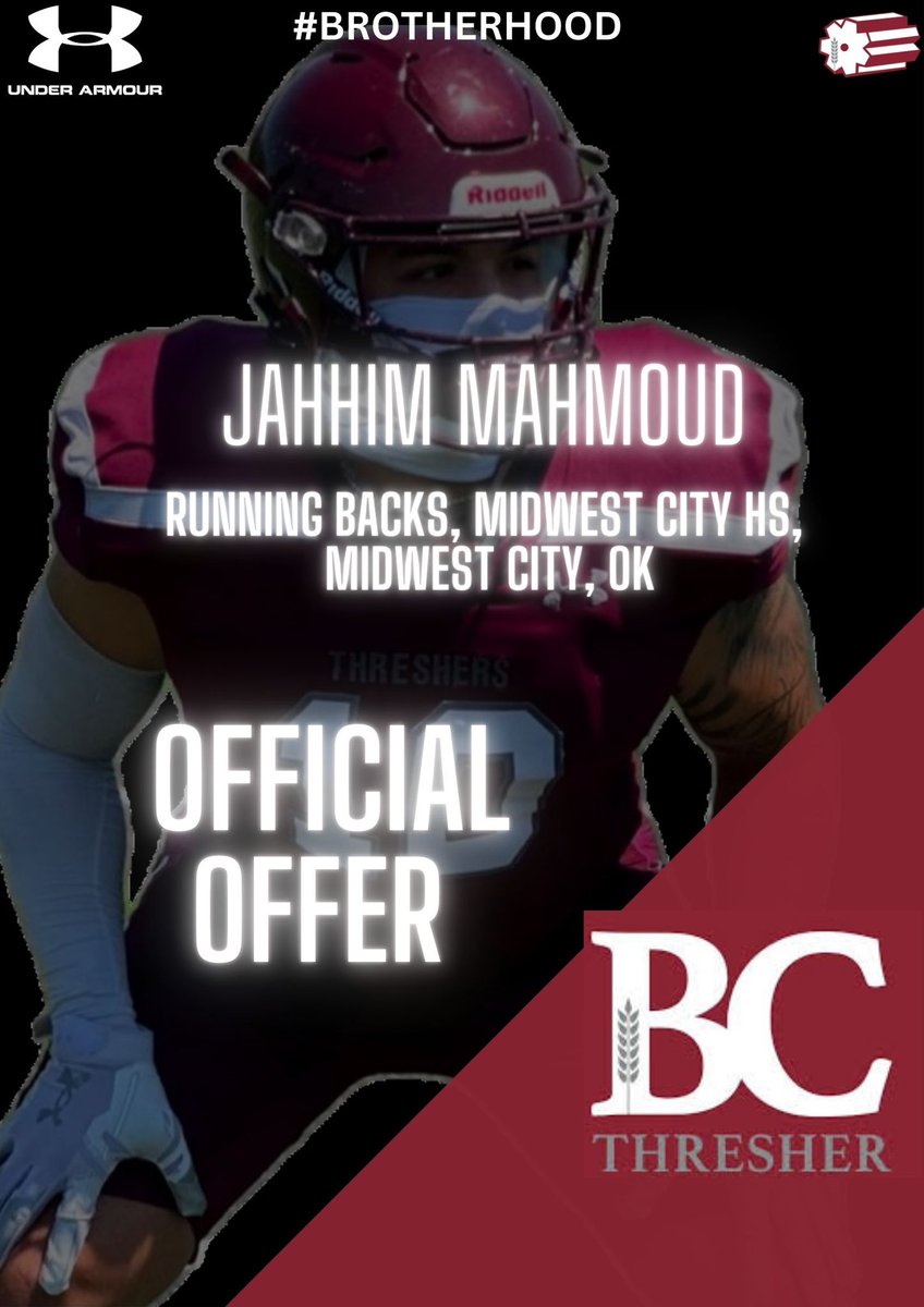 Thank you to <a href="/teeterf/">Coach Felicia Teeter</a>, <a href="/jwlawson1/">Coach Lawson</a>, <a href="/Threshers_FB/">Bethel College FB</a> for giving me an official offer and thanks to <a href="/Darrell26236113/">Darrell Hall</a>
