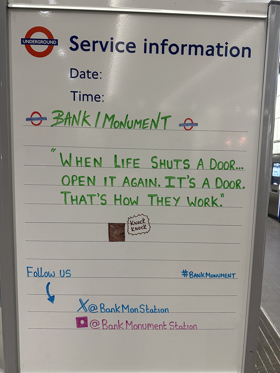 ThatTubeDude's tweet photo. Right! Iโm off for the week so hereโs my final board before I return. Please look out for my boards when I return, until then Iโll find other useful things to post!
#BankMonument #LondonUnderground #TfL #London #UK #RailwayFamily #Trains https://t.co/rD3pP13VDi