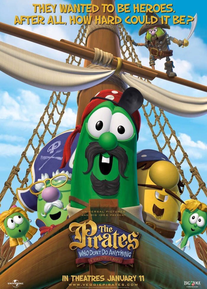 FilmNewsNos's tweet photo. 🎬MOVIE HISTORY: 17 years ago today, January 11, 2008, the movie ‘The Pirates Who Don’t Do Anything: A VeggieTales Movie’ opened in theaters!
#PhilVischer #MikeNawrocki #CamClarke #YuriLowenthal #LauraGerow #AlanLee #TimHodge #MeganMurphy @VeggieTales https://t.co/TGT0yHAB0h