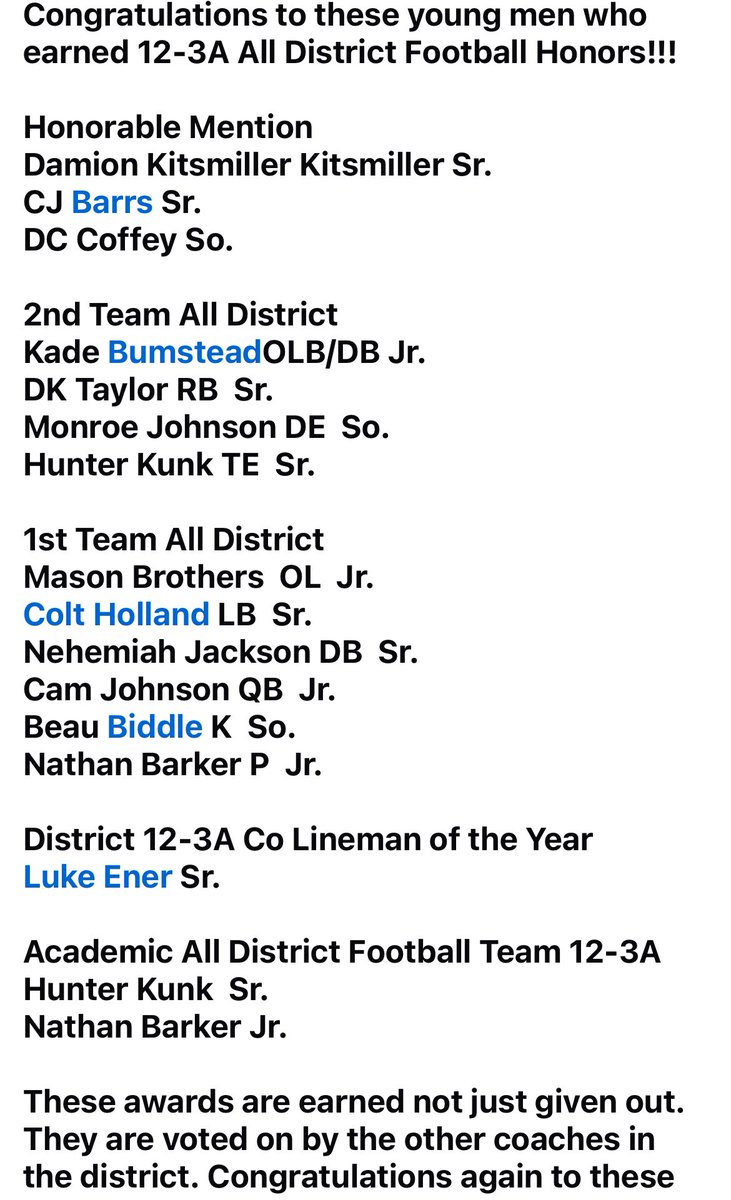 Shoutout to my guys. Congratulations on an outstanding season.