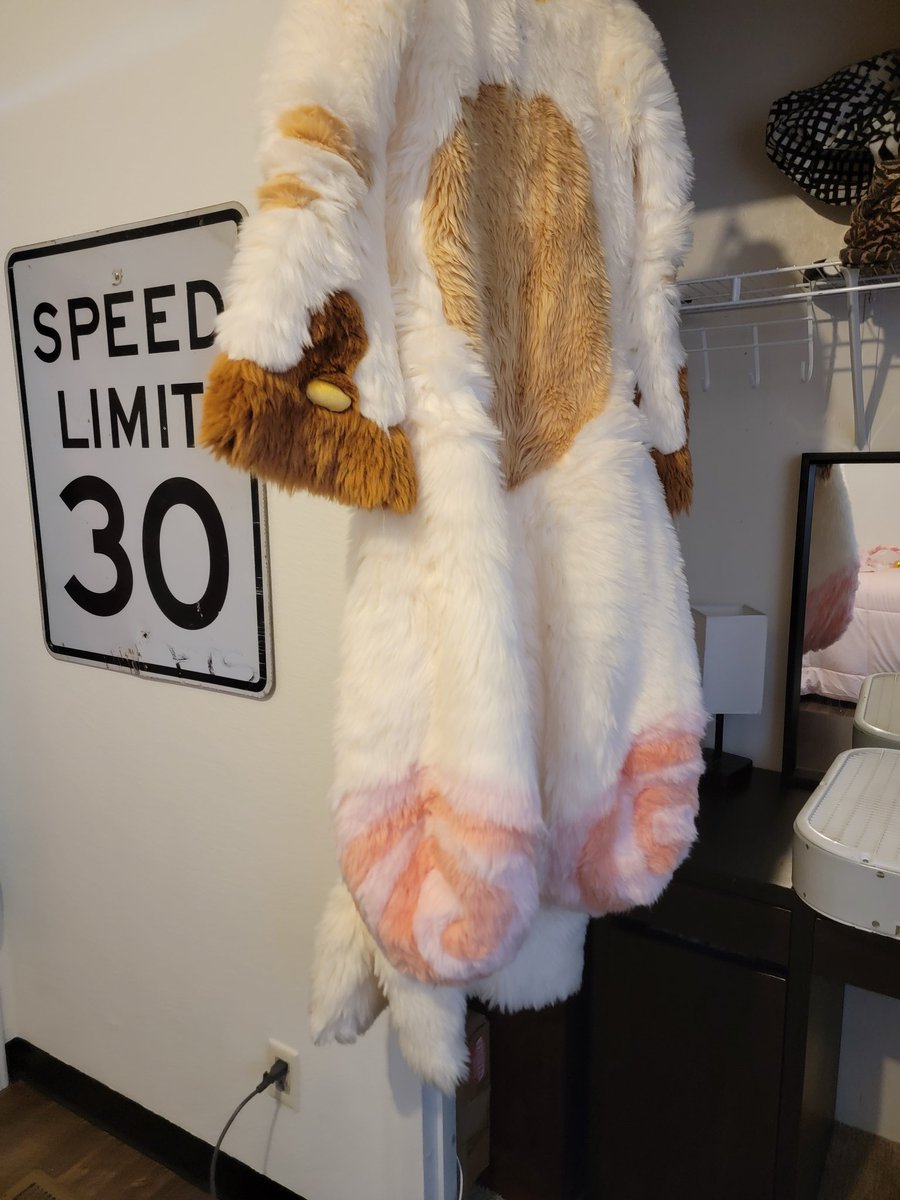 foxopfurs's tweet image. had to take out the leg stuffing to clean this stinky boy, he looks so silly and flat ๐ญ