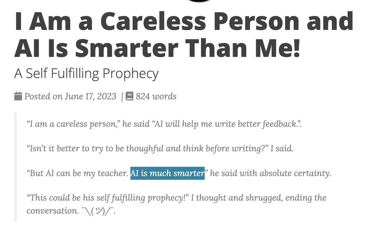 Part of an article I wrote last year. Based on a true story!