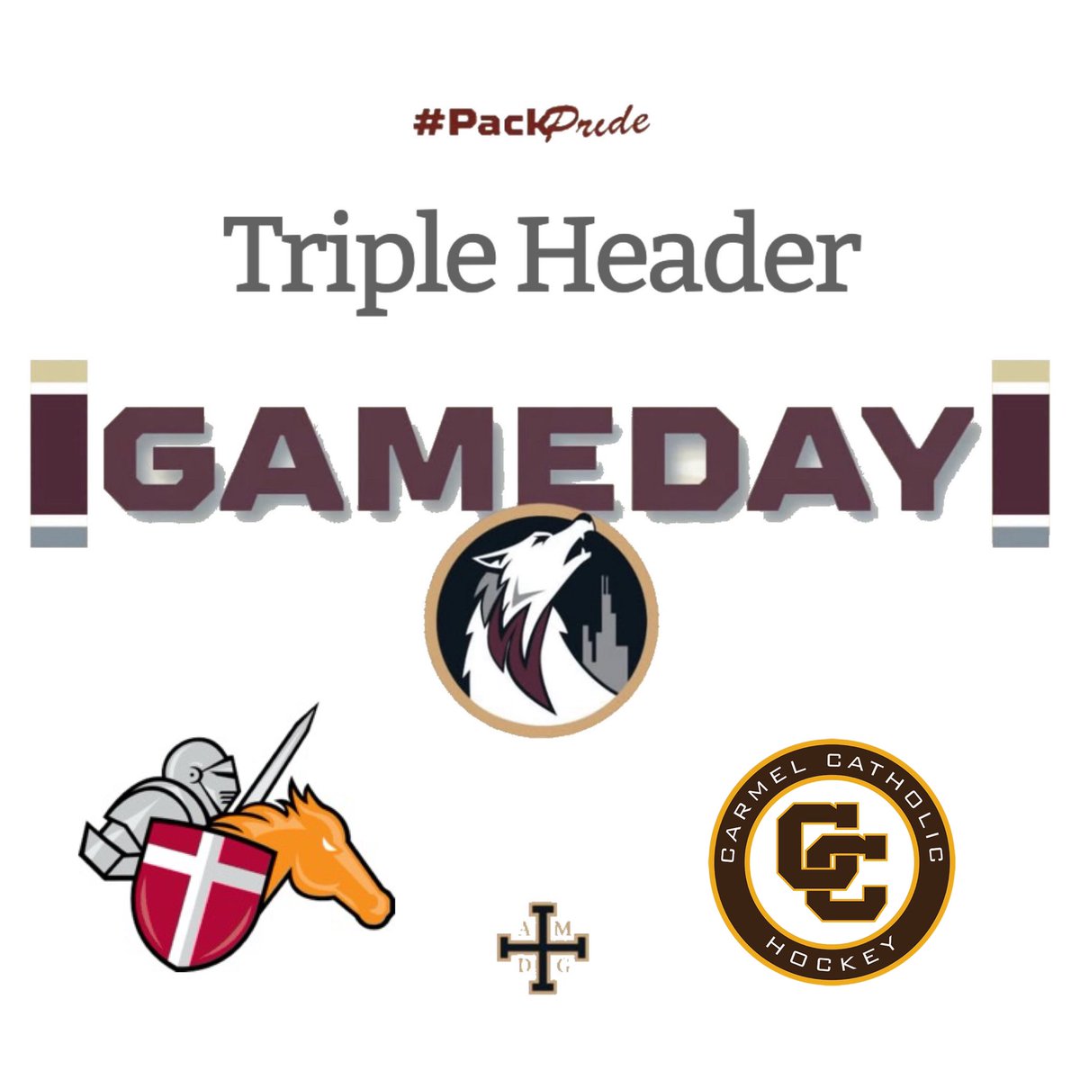 Saint Ignatius Wolfpack Hockey (@siwolfpackhky) on Twitter photo Tripleheader tonight on home ice!!!
Varsity Gold
🆚 <a href="/Crusader_Hockey/">Brother Rice Crusaders Hockey</a>
⏰ 7:10 pm
Varsity Maroon
🆚 <a href="/Corsair_Hockey/">Carmel Hockey</a>
⏰ 7:30 pm
JV
🆚 <a href="/Corsair_Hockey/">Carmel Hockey</a>
⏰ 9:10 pm
📍<a href="/fifththirdarena/">Fifth Third Arena</a>
📺 Wolfpack Hockey TV | bit.ly/2RTRzsH
#DefendTheDen #PackPride #BackThePack Tripleheader tonight on home ice!!!
Varsity Gold
🆚 <a href="/Crusader_Hockey/">Brother Rice Crusaders Hockey</a>
⏰ 7:10 pm
Varsity Maroon
🆚 <a href="/Corsair_Hockey/">Carmel Hockey</a>
⏰ 7:30 pm
JV
🆚 <a href="/Corsair_Hockey/">Carmel Hockey</a>
⏰ 9:10 pm
📍<a href="/fifththirdarena/">Fifth Third Arena</a>
📺 Wolfpack Hockey TV | bit.ly/2RTRzsH
#DefendTheDen #PackPride #BackThePack