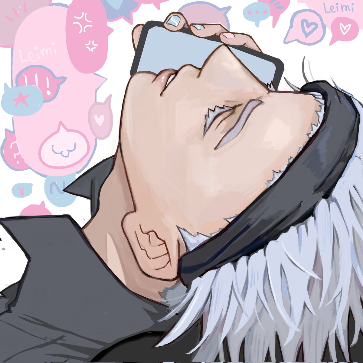 Gojo ! 
Who is he calling  ? 👀