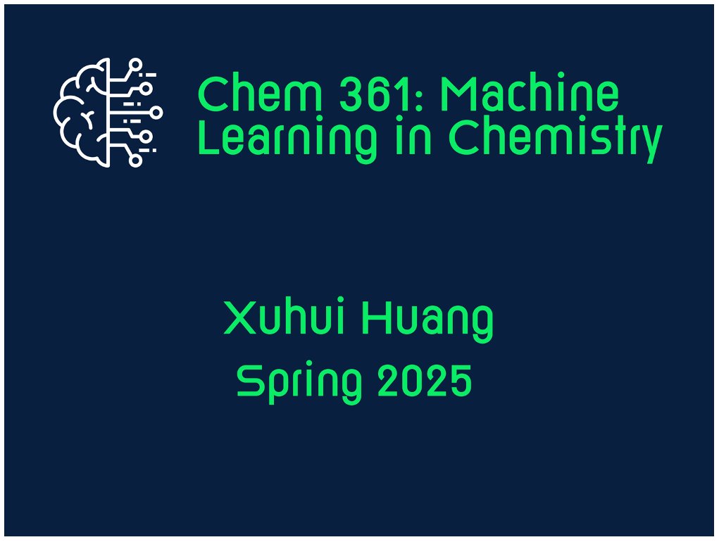 XuhuiHuangChem's tweet image. My focus for Spring 2025: launching an undergraduate course @UWMadisonChem @TCI_UW_Madison developed from scratch - "Chem361: Machine Learning in Chemistry"!
Here's a glimpse of what we'll explore: