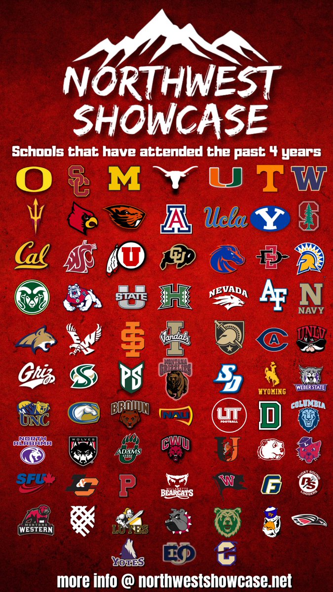 List of schools attending this year’s showcase coming soon!

Who are you hoping to see this year?

Registration is open! Northwestshowcase.net