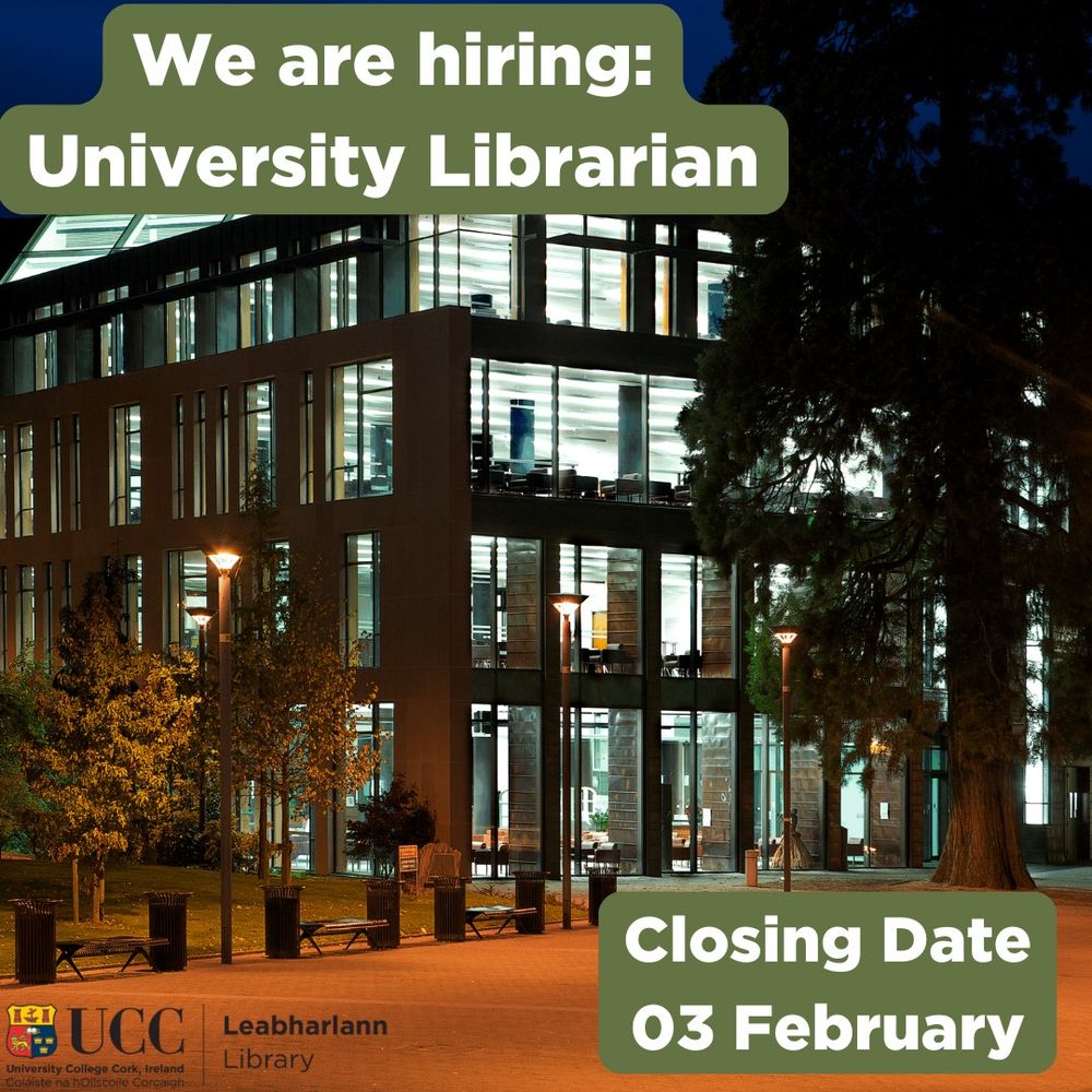 Paul McSweeney (@mcsweeneyprof) on Twitter photo . <a href="/UCC/">UCC Ireland</a> is recruiting a new University Librarian to lead <a href="/UCCLibrary/">UCC Library</a>. For further information click andersonquigley.com/ucc-librarian/ . <a href="/UCC/">UCC Ireland</a> is recruiting a new University Librarian to lead <a href="/UCCLibrary/">UCC Library</a>. For further information click andersonquigley.com/ucc-librarian/