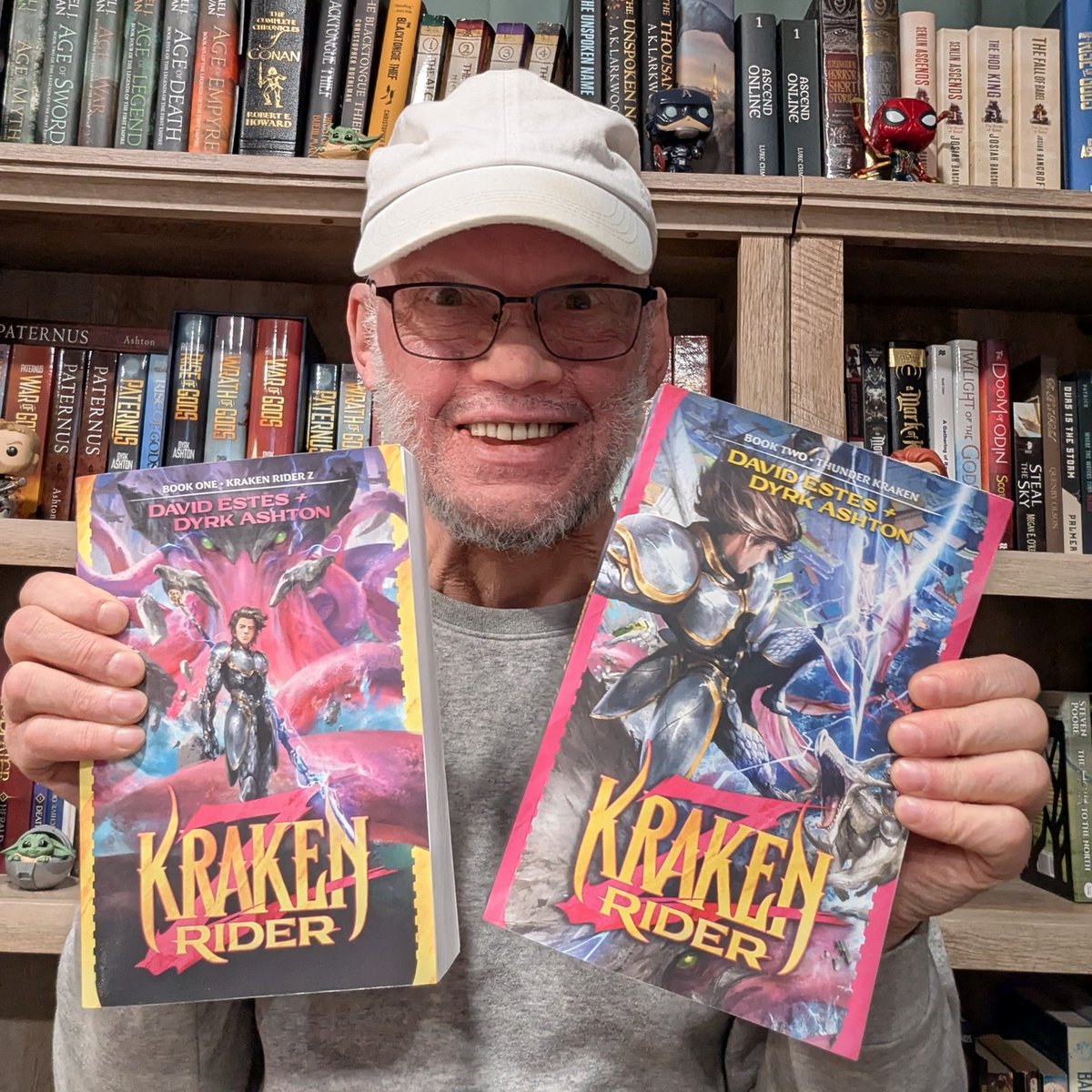 UnDyrk's tweet photo. A. I have received my paperback copy of Thunder Kraken!
B. And then there were two...
C. Chonky bois!
D. All of the above. https://t.co/pPmTV6Rz8L