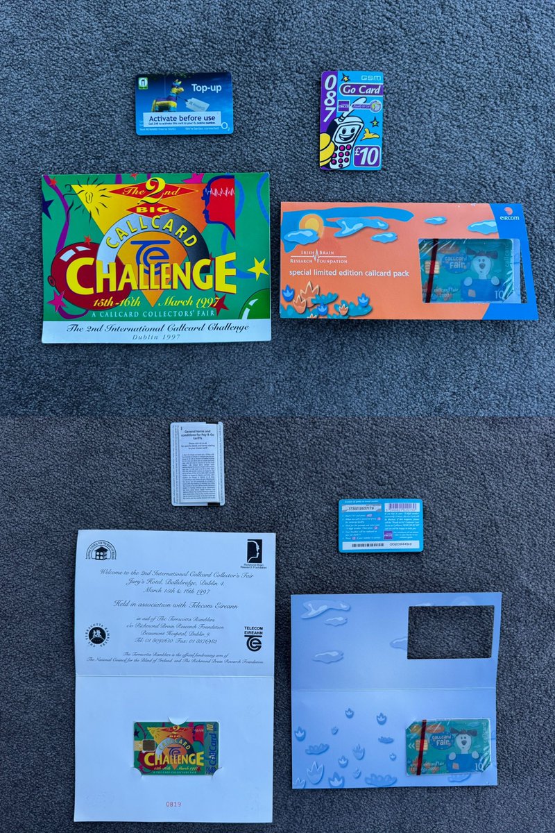 The Ready  to Go Go Card (top right in the picture below) is one I  am very happy to have gotten today as it brings back a lot of memories for me. I  remember seeing Go Cards back in the late 90's. Gotten any nice Callcards recently?